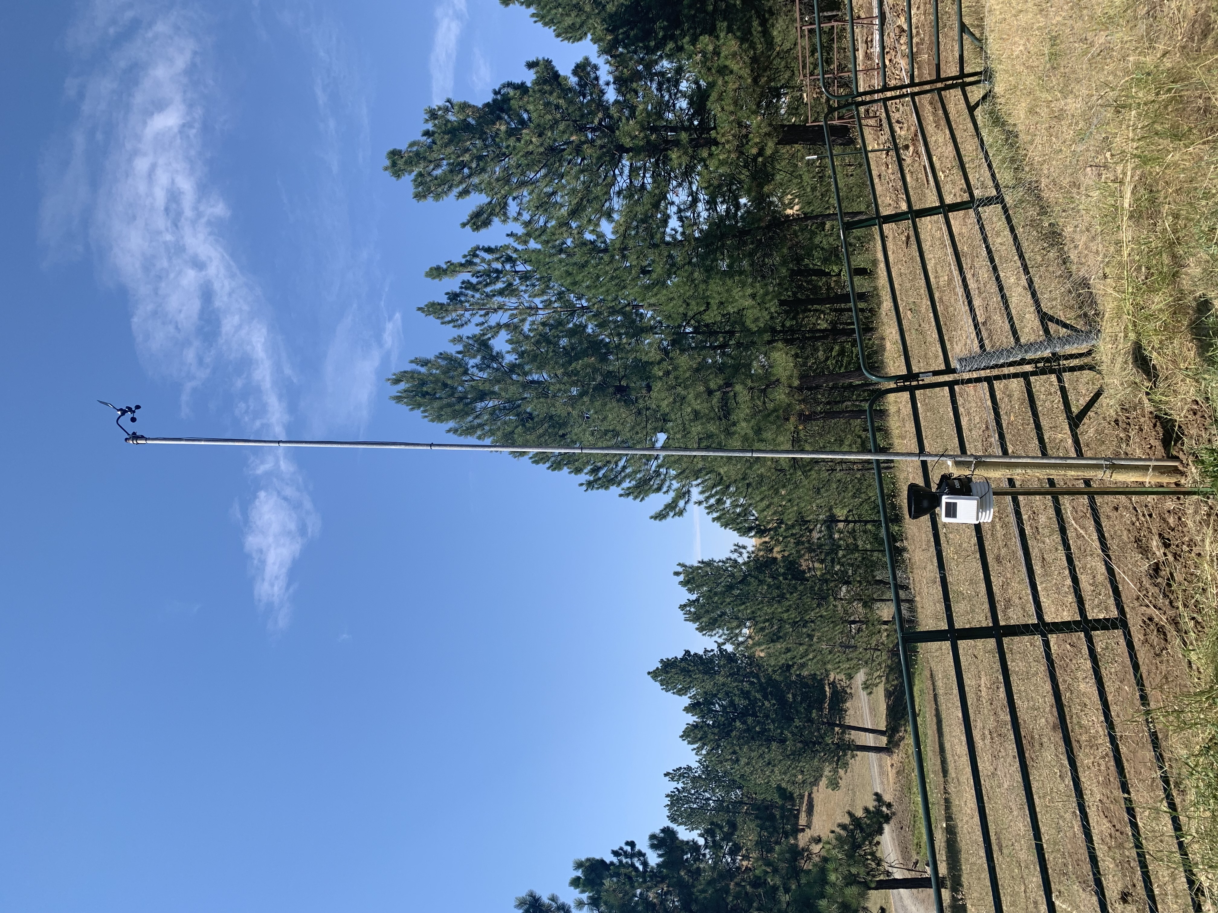 View of the current weather station setup.